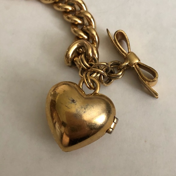 Y2K Juicy Couture Gold Heart Locket Bracelet - Picture 8 of 17